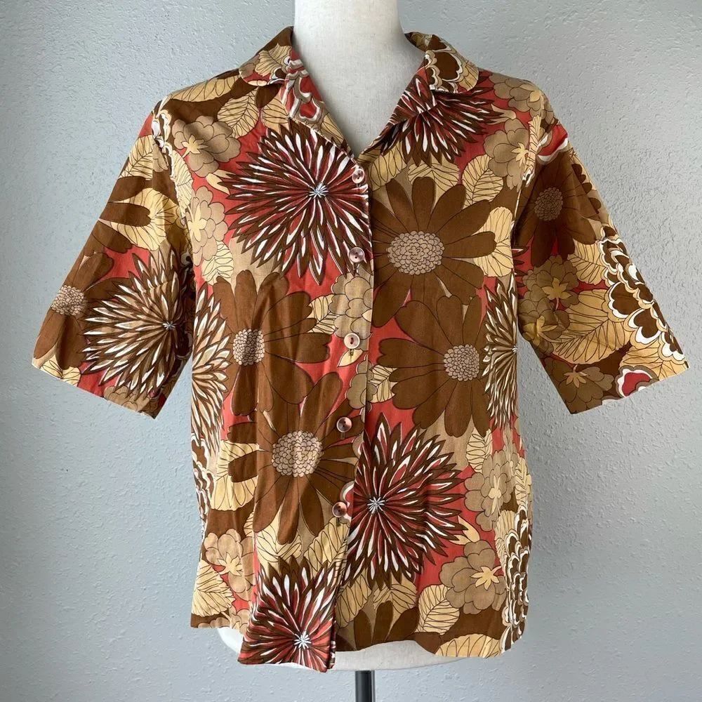 Vintage 60s/70s Style Craft Button Down Shirt Size 40 EUC